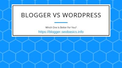 Blogger vs Wordpress