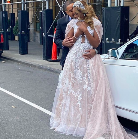 RHOA Cynthia Bailey & Mike Hill Pose For Sophisticated Weddings in NYC