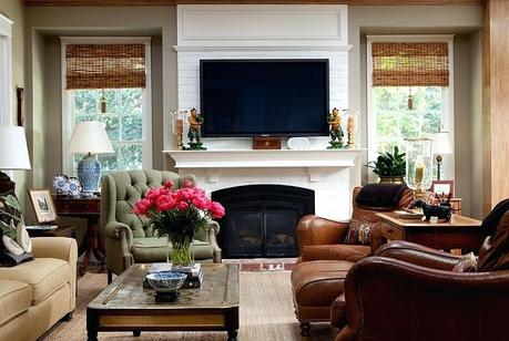 tv niche ideas decorating above fireplace amazing design for 8