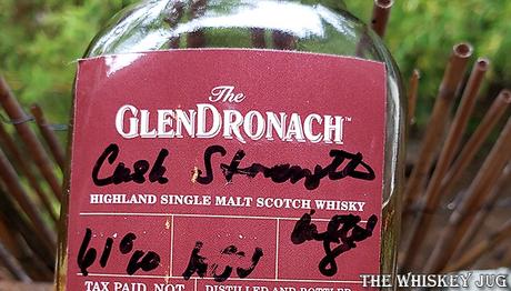 GlenDronach Cask Strength Label