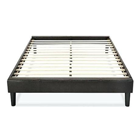 no boxspring bed bedden outlet essential faux leather upholstered platform frame mattress foundation needed wooden slat support queen