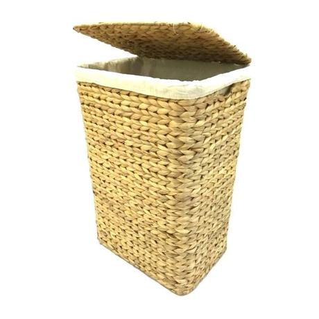 woven clothes hamper basket laundry water hyacinth weave