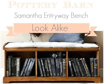 samantha bench cushion pottery barn look alike entryway off