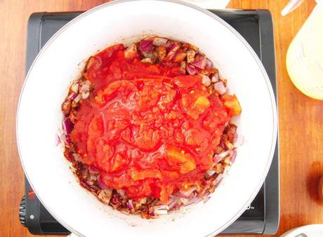 Vegetarian Taco Soup with Roasted Tomato Salsa