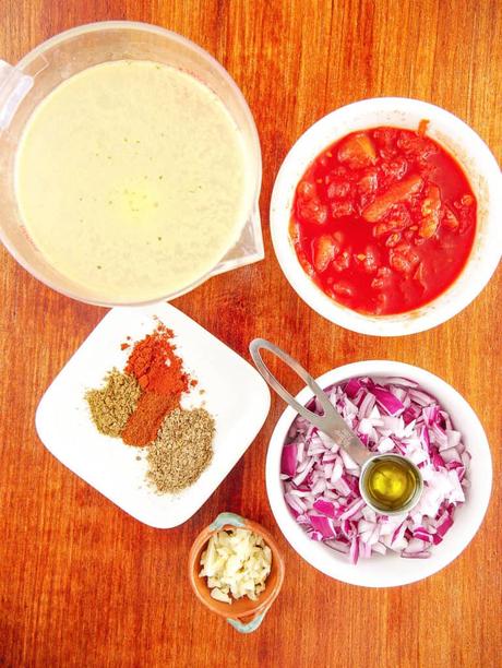 Vegetarian Taco Soup with Roasted Tomato Salsa