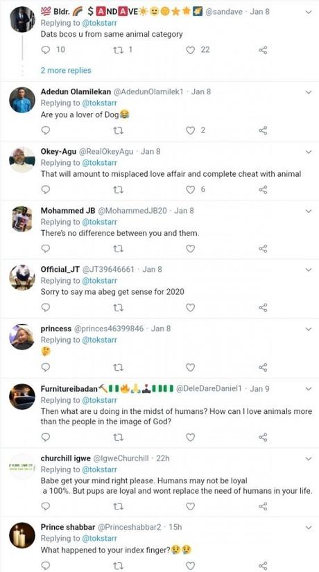 Nigerians Attacks Toke Makinwa For Claiming She Loves Her Dog More Than Humans