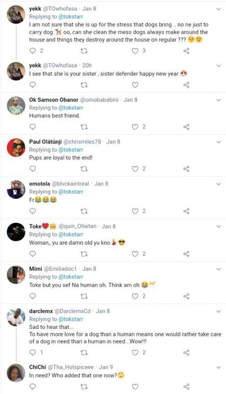 Nigerians Attacks Toke Makinwa For Claiming She Loves Her Dog More Than Humans