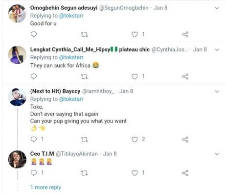 Nigerians Attacks Toke Makinwa For Claiming She Loves Her Dog More Than Humans
