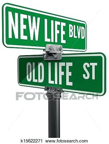 old street sign signs in quebec new or life choice clip art