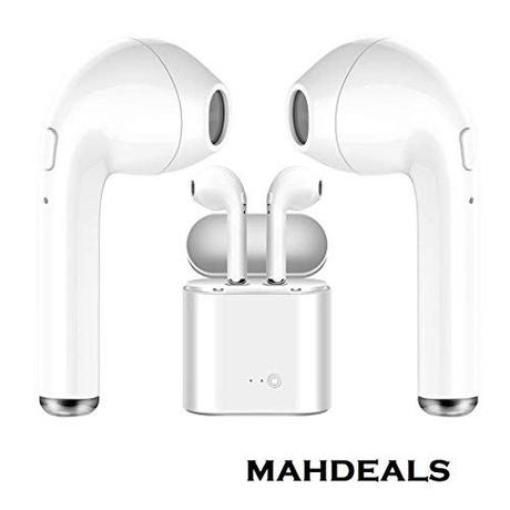 Mahdeals Level I Headphone Stereo Sound Bluetooth Wireless Universal for All Devices - Pop up Window Pairing-(White)