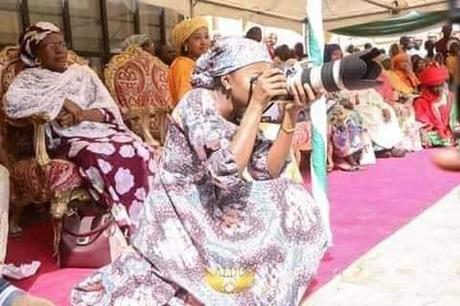 Nigerians Reacts As Buhari’s Youngest Daughter Arrives Bauchi In Presidential Jet For Photoshoots