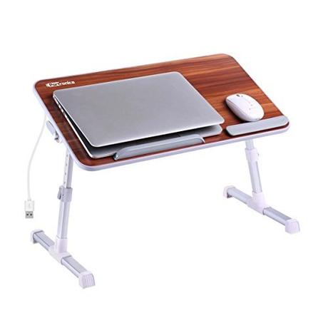 Portronics POR-895 Adjustable Laptop Table (Brown)