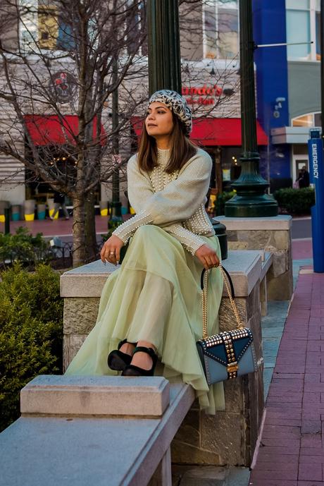 six things to buy after Christmas, shopping, holiday shopping, point pearl sweater, pistachio green tulle dress, holiday style, velvet mary janes, street style, wedding outfit, saumya shiohare, myriad musings