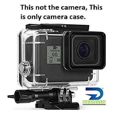 DESTELLO® Go Pro Underwater Housing Waterproof Case Diving Protective Shell Accessories Cover with Bracket for GoPro Hero 7 Black 2018