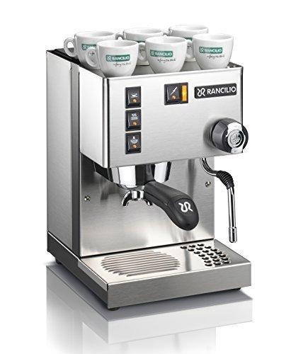 Rancilio Silvia Espresso Machine with Iron Frame and Stainless Steel Side Panels, 11.4 by 13.4-Inch