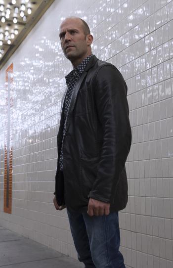 Wild Card: Jason Statham’s Black Leather Jacket Wild Card: Jason Statham’s Black Leather Jacket