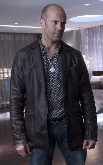 Wild Card: Jason Statham’s Black Leather Jacket Wild Card: Jason Statham’s Black Leather Jacket