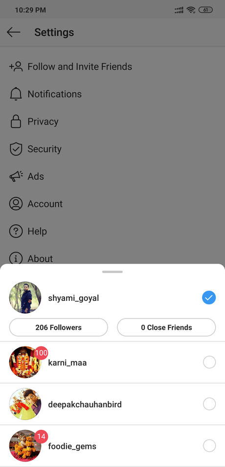 How to setep multiple instagram accounts 2019