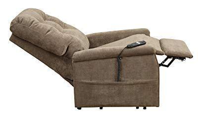 Pulaski-Montreal-Coffee-Fabric-Lift-Chair-front-view
