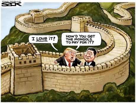 Image result for trump trade deal cartoon