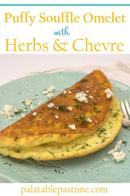Puffy Herb Omelet with Chevre Puffy Herb Omelet with Chevre