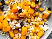 Chickpea, Barley Butternut Squash Salads