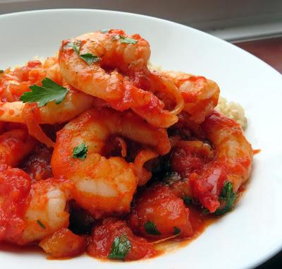 Smoky Tomato & Garlic Prawns