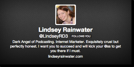 funny twitter bio Lindsey rainwater
