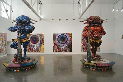 47 Gagosian Blue and Red Demons
