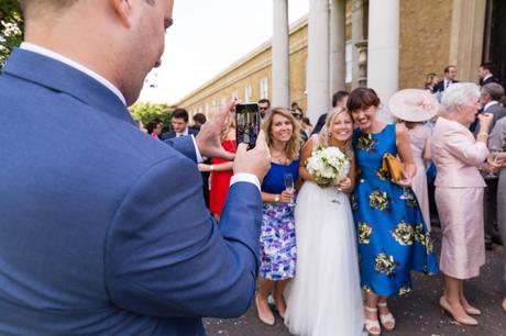 Guests gather for group shot. 