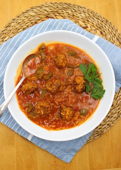 Amish Stuffed Pepper Soup #SoupSwappers Amish Stuffed Pepper Soup #SoupSwappers