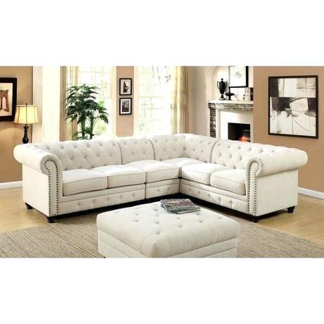 traditional tufted sofa classic button furniture of linen like