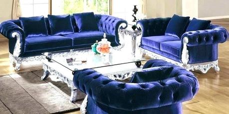 anthropologie chesterfield sofa velvet lyre blue couch
