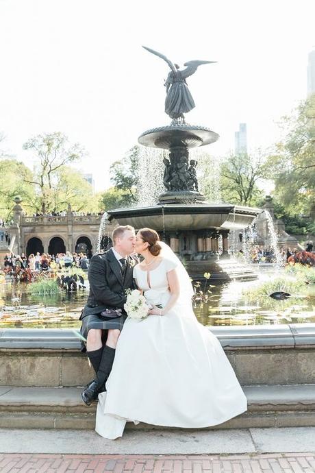 Laura and Alan’s Wedding Blessing at Bethesda Fountain