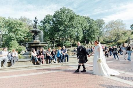 Laura and Alan’s Wedding Blessing at Bethesda Fountain