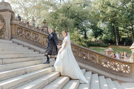 Laura and Alan’s Wedding Blessing at Bethesda Fountain