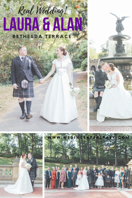 Laura and Alan’s Wedding Blessing at Bethesda Fountain