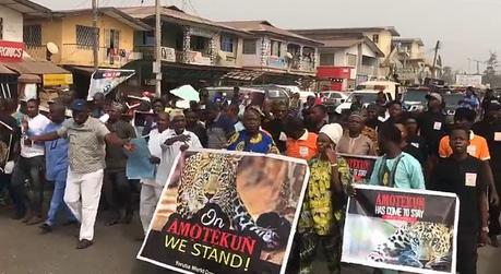 PhotoNews: Osun Residents Demonstrate, Declare Support For Operation Amotekun