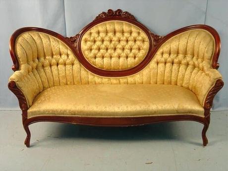 victorian furniture images designs mahogany rose carved medallion back sofa in
