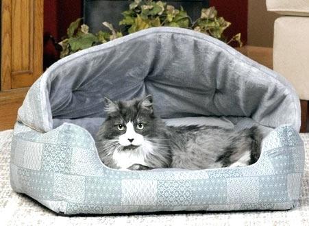 snuggle cat bed kmart hooded lounge sleeper