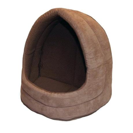 snuggle cat bed cool and snooze terry suede hood