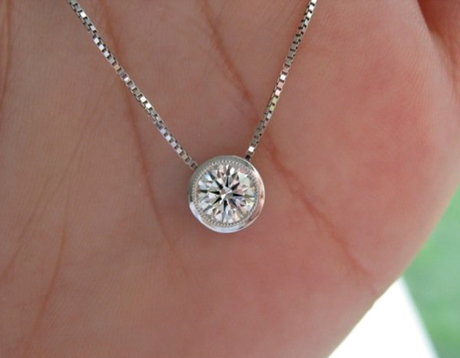 Birthday Diamond Solitaire Pendant