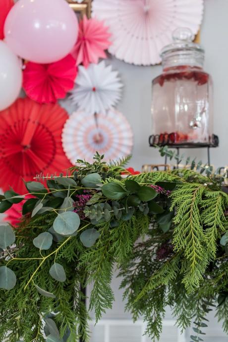 DIY Asymmetrical Bar Cart Garland