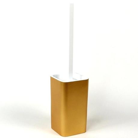 gold toilet brush marble and rose contemporary holder