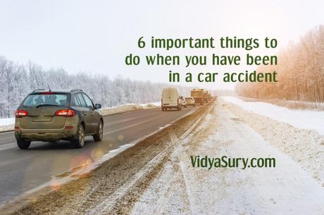 6 important things to do when you have been in a car accident