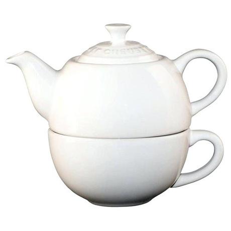 white le creuset teapot tea for one stoneware