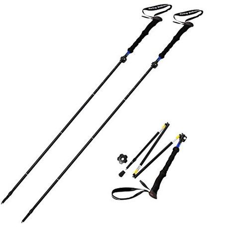 Sterling Endurance Trekking Poles/Collapsible to 13 1/2' / Hiking Poles Walking Sticks (Buy 1 Pole or 2 Poles)