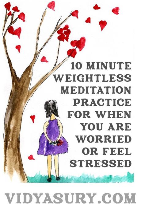 10 minute weightless meditation when you are worried or stressed