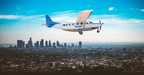 FLOAT Cessna Caravan over Los Angeles