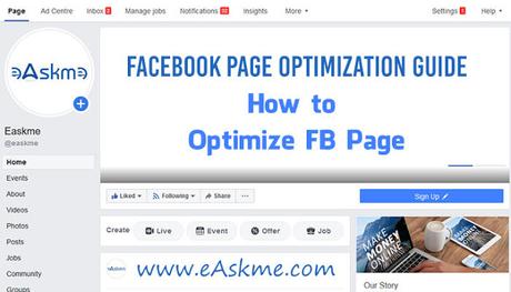 Facebook Page Optimization Guide: How to Optimize FB Page